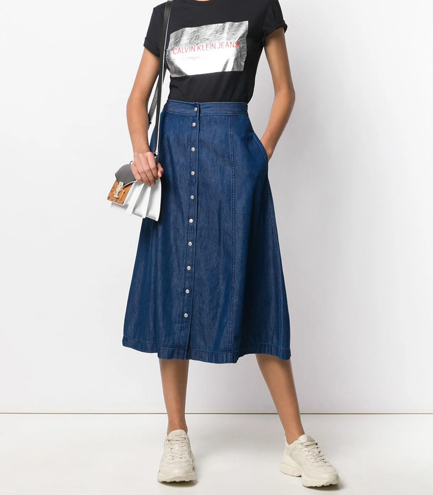 Calvin Klein Jeans - Midi Skirt Indigo Tencel - Image 2