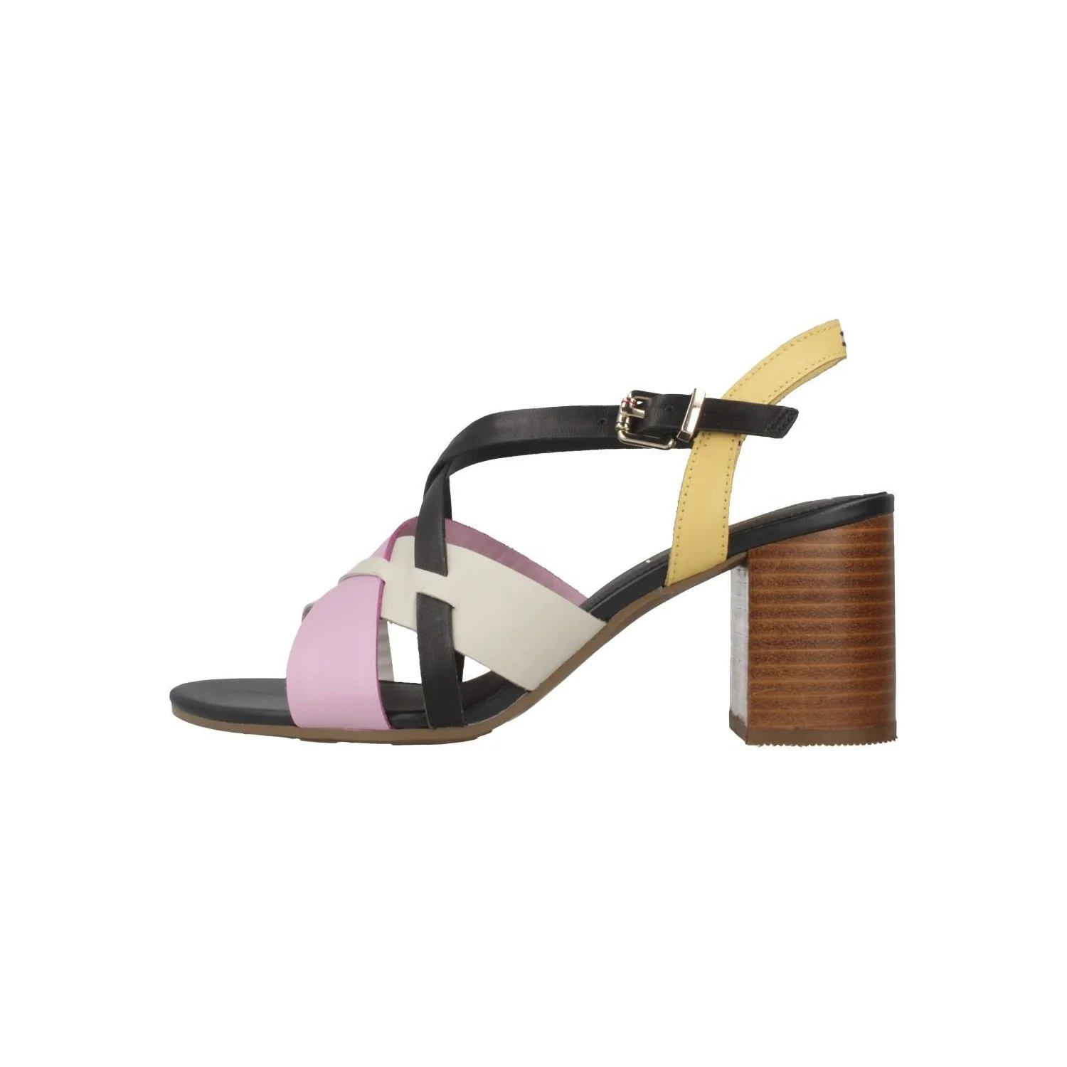 Tommy Hilfiger - Women's Interwoven Pattern Mid Heel Sandals - Image 6