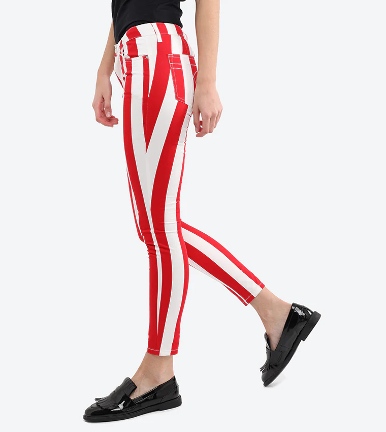 Calvin Klein Jeans - Mid Rise Skinny Stripe Pants - Image 4