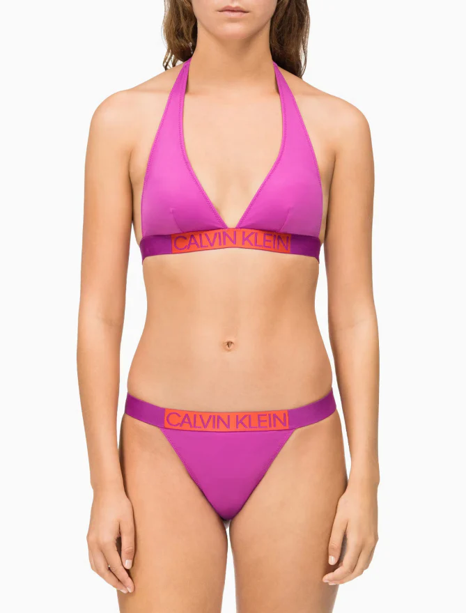 Calvin Klein - Women's Plunge Triangle Swim Top - Image 5