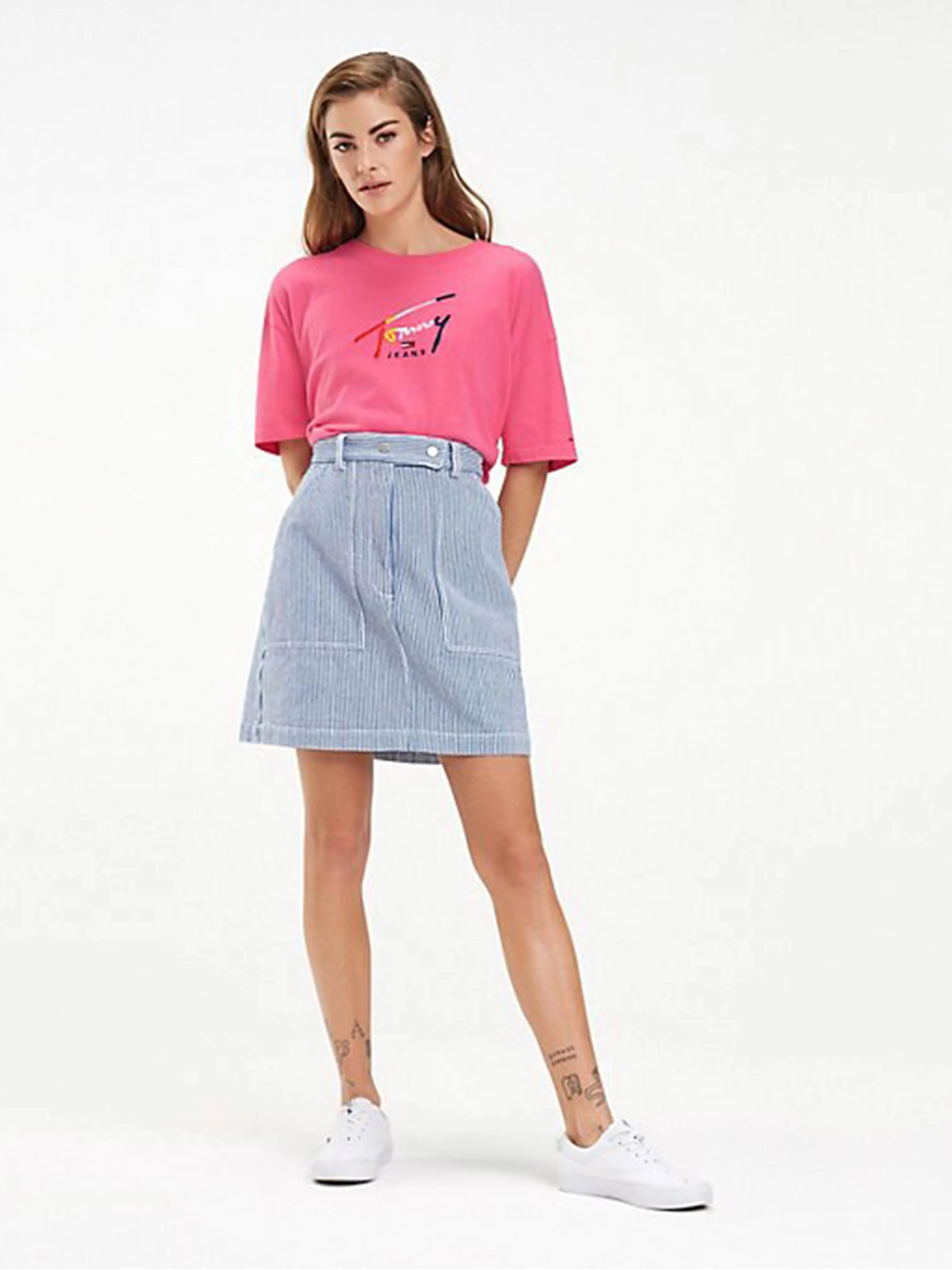 Tommy Hilfiger Jeans - Women's Striped Skirt With Pockets - Image 2