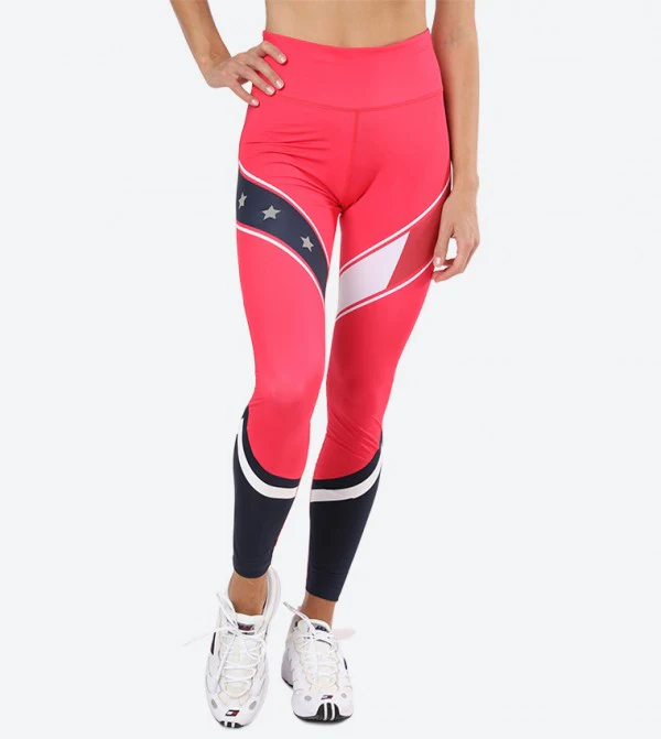 Tommy hilfiger - stars colour block tights - women - Image 2