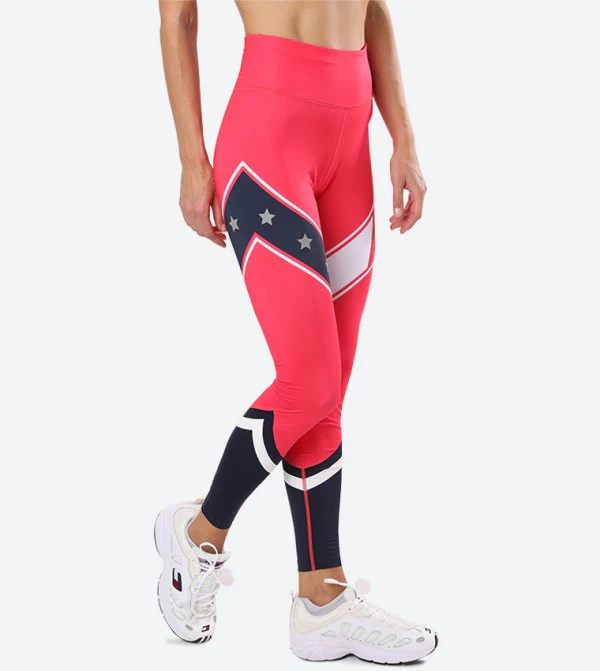 Tommy hilfiger - stars colour block tights - women - Image 7