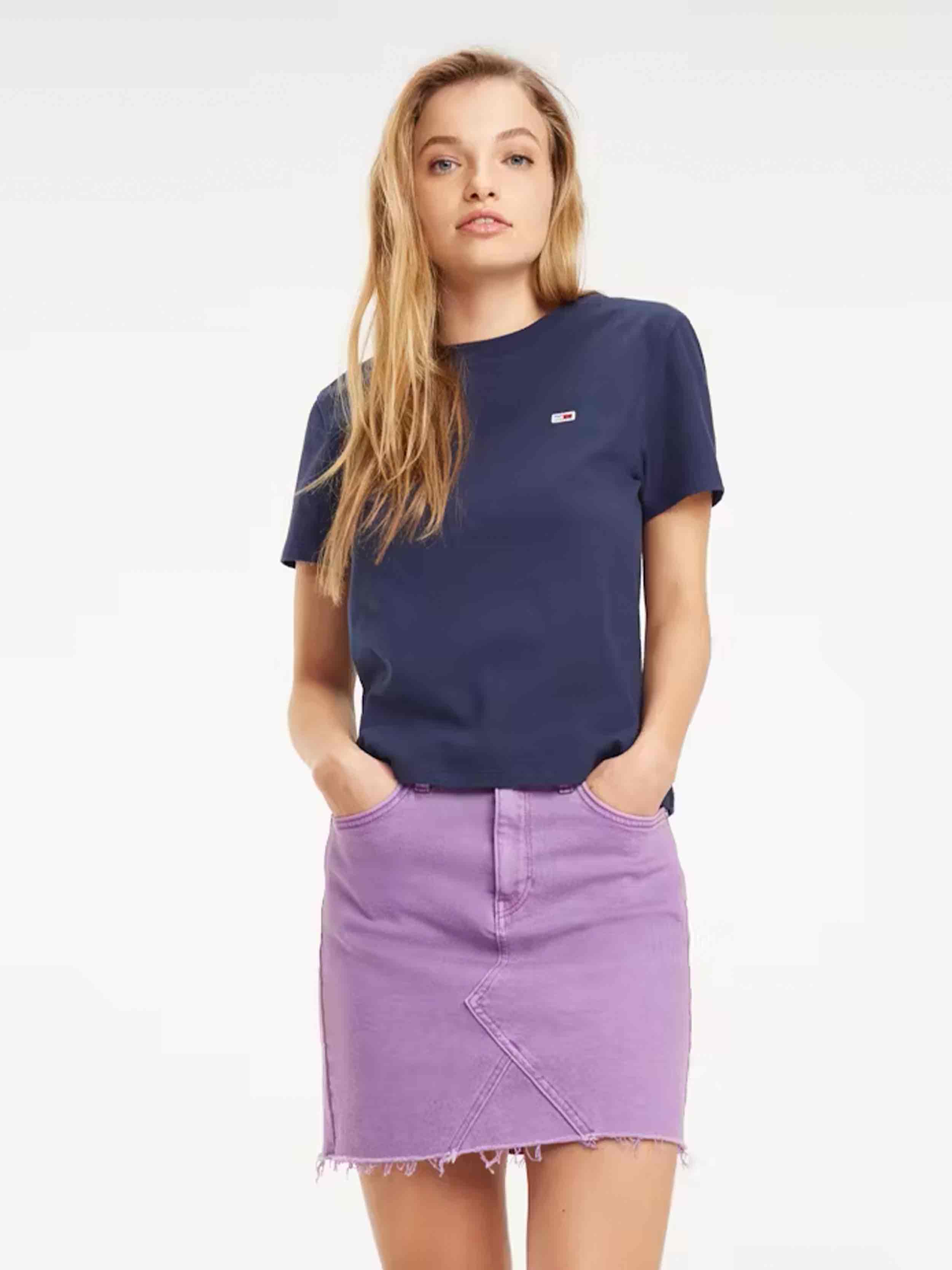 Tommy Hilfiger Jeans - Women's Raw Hem Short Denim Skirt - Image 3