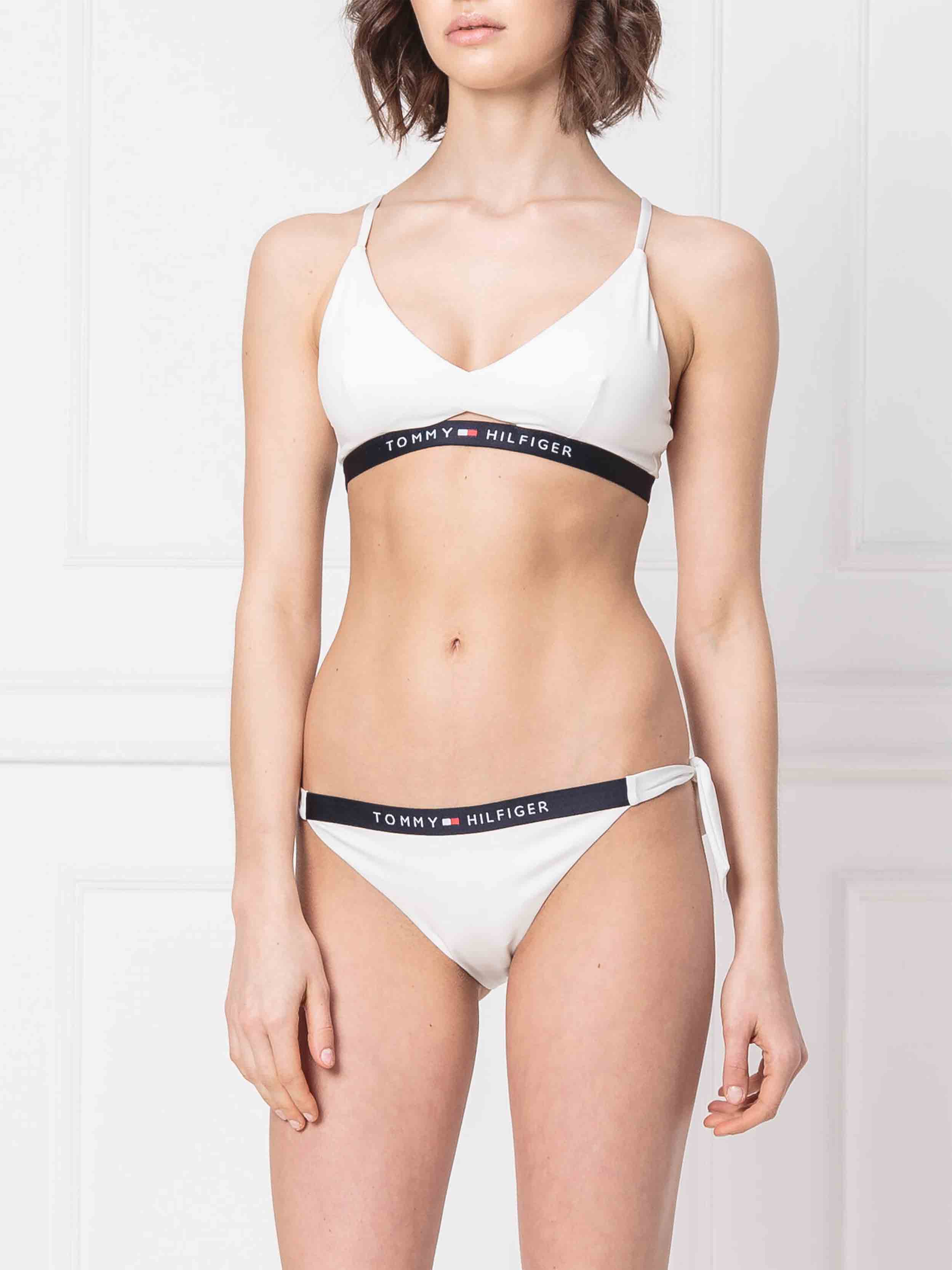 Tommy Hilfiger - Women's Logo Band Cut Out Bikini Top - Image 5