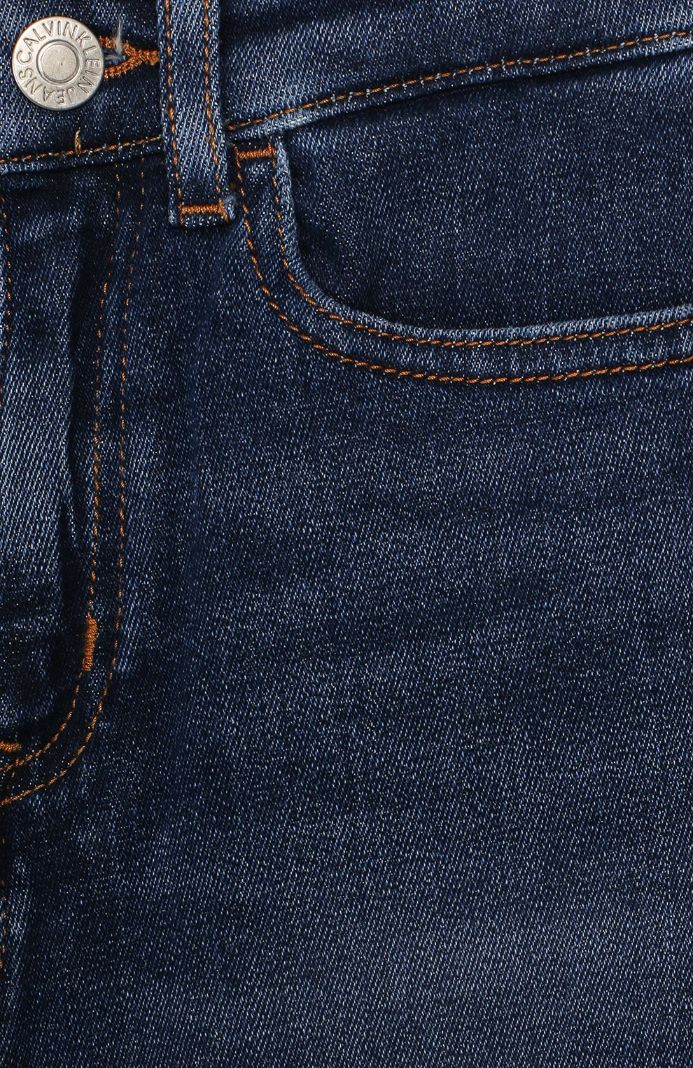 Calvin Klein  - Girls -  Relaxed Ankle Save Dark Straight Jeans - Image 3