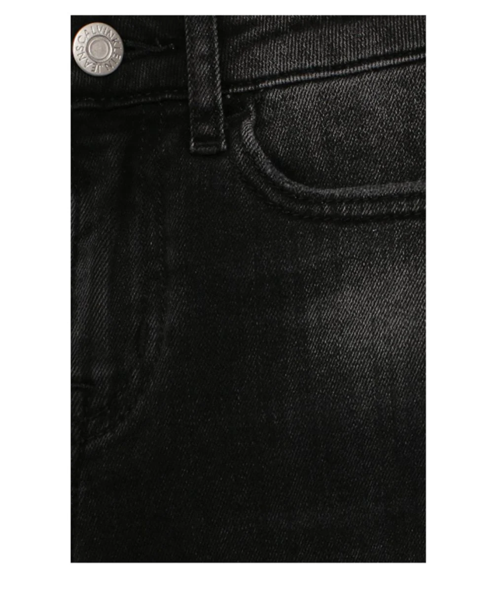 Calvin Klein  - Girls -  Skinny Hr Worn Black Str Jeans - Image 12
