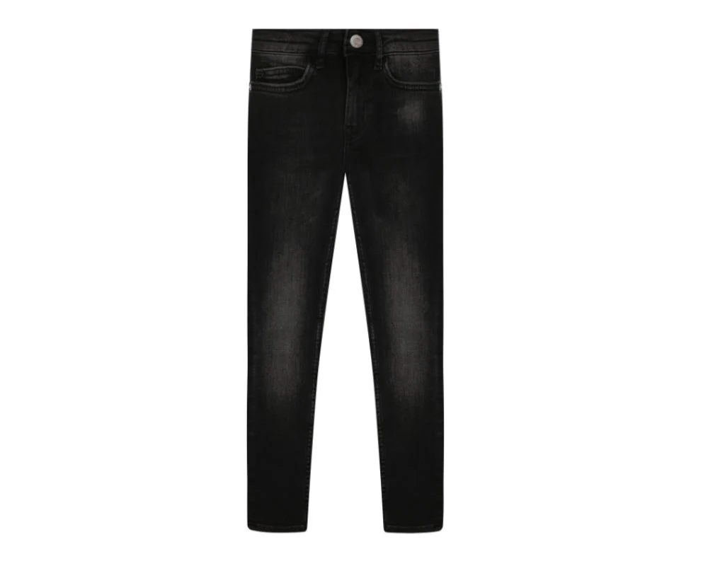 Calvin Klein  - Girls -  Skinny Hr Worn Black Str Jeans - Image 3