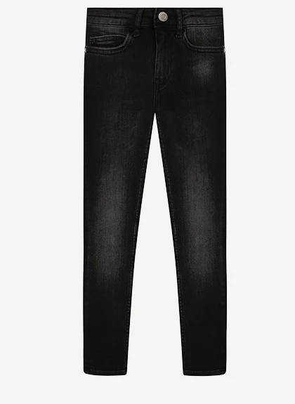 Calvin Klein  - Girls -  Skinny Hr Worn Black Str Jeans - Image 4