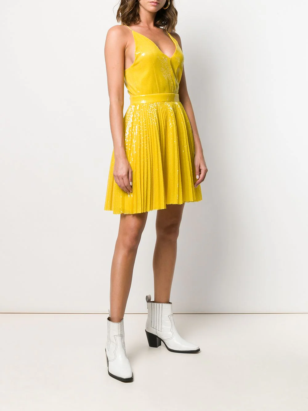 Msgm - Short Pleated Dress - Image 8