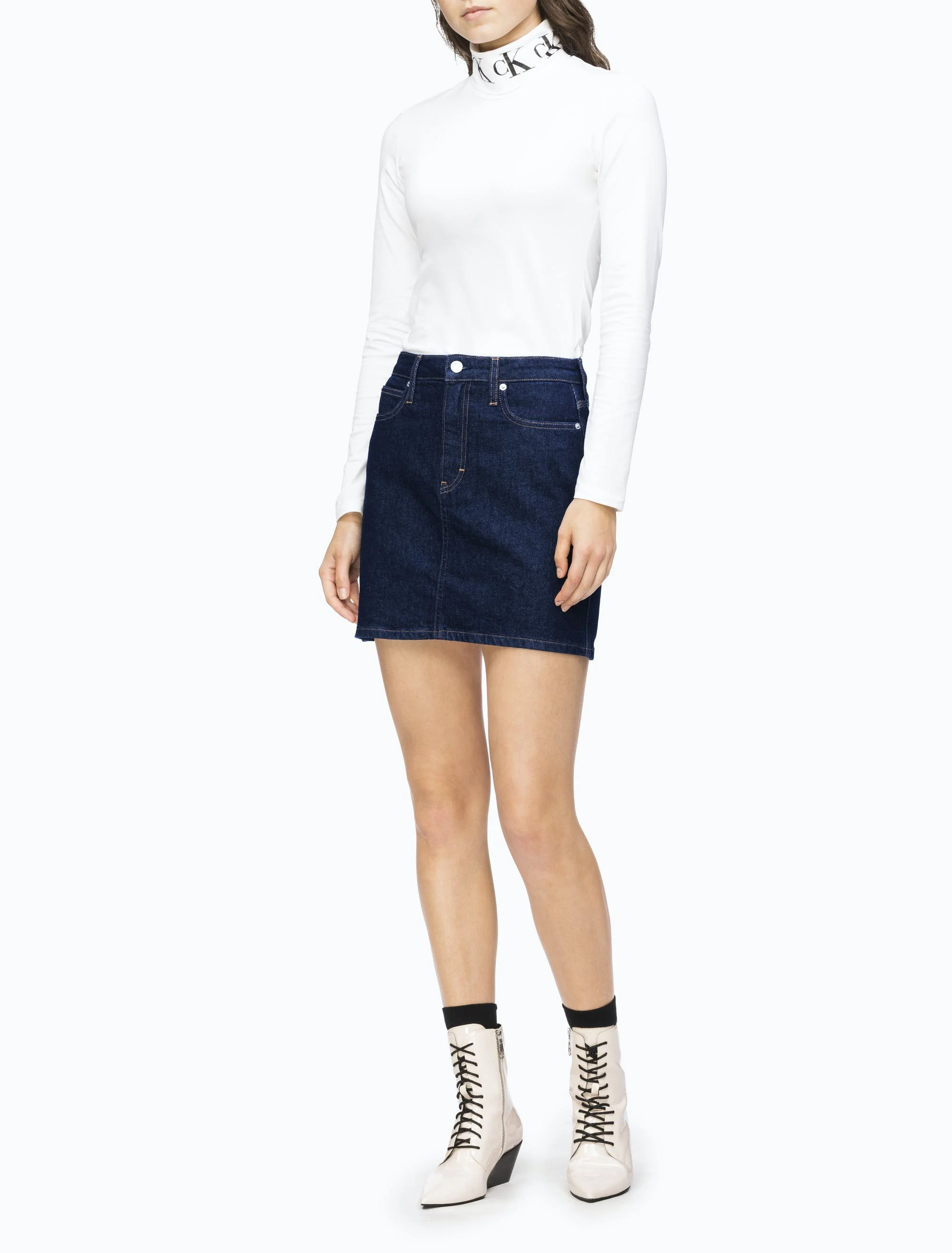 Calvin Klein Jeans - High Rise Mini Skirt - Image 2