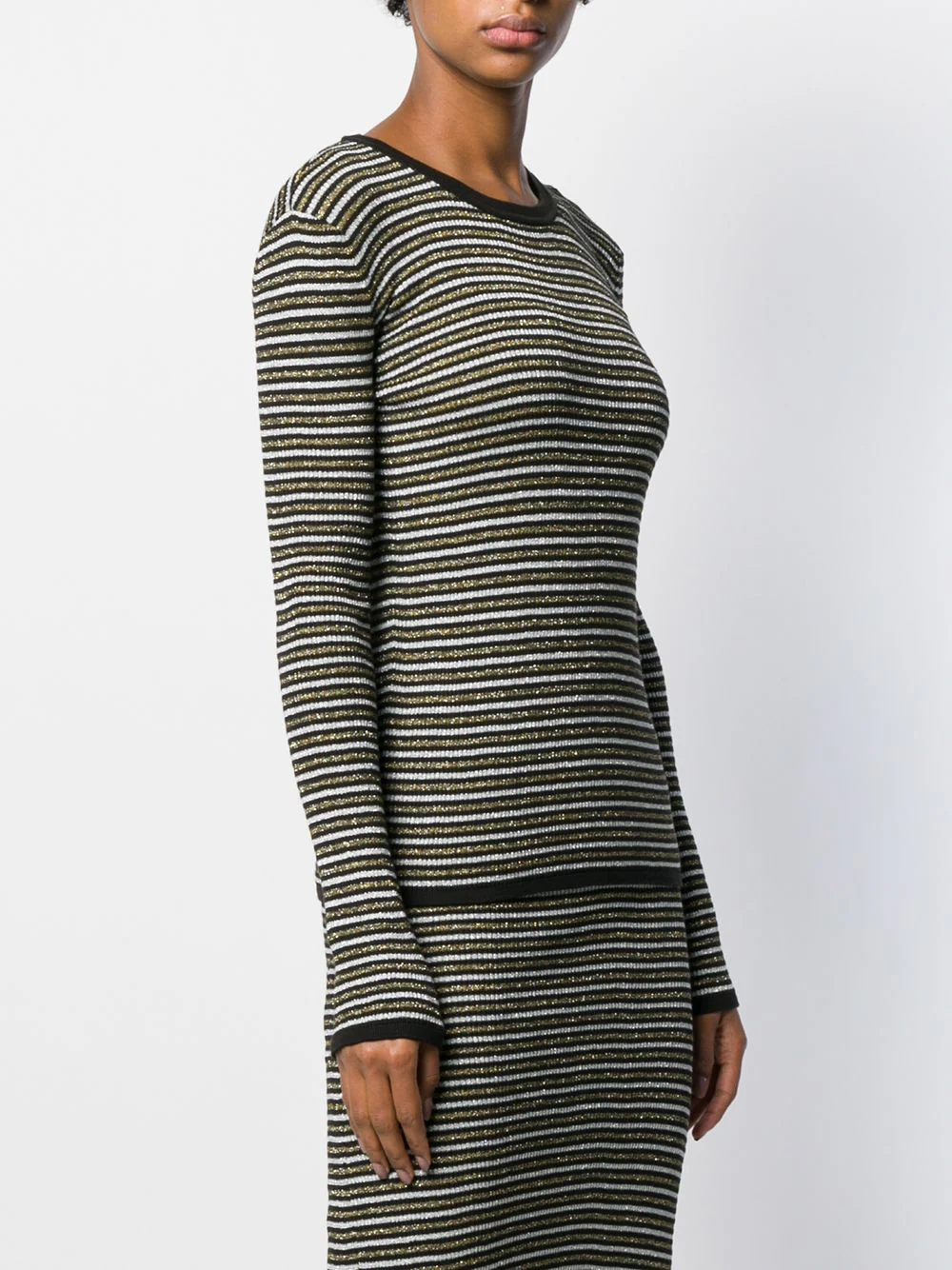 Tommy Hilfiger - Women's Zendaya Glittery Stripe Knitted Sweater - Image 4