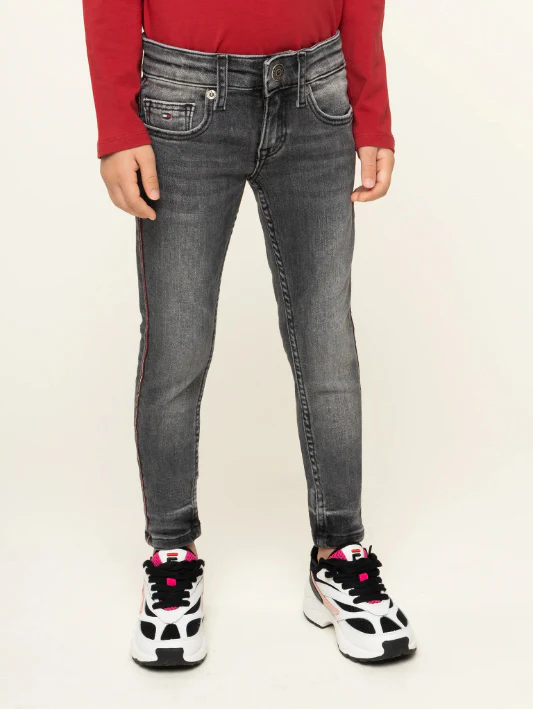 Tommy Hilfiger - Girls Faded Slim Fit Jeans - Image 2