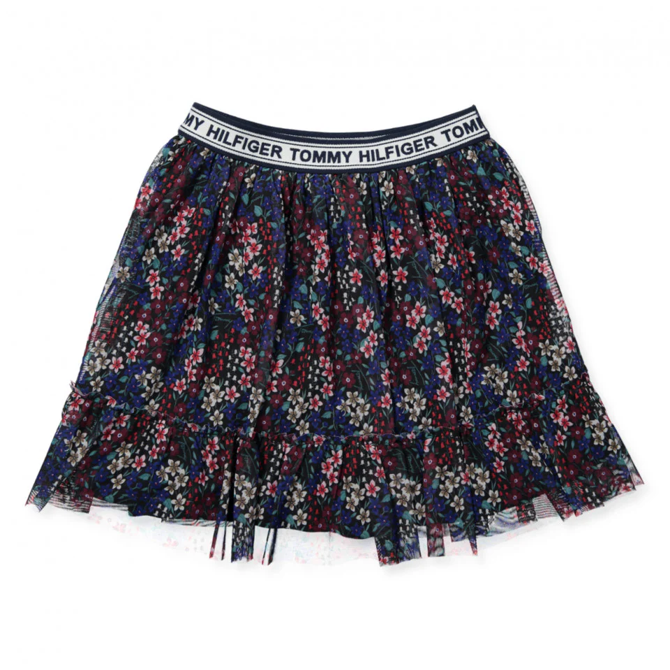 Tommy Hilfiger  - Girls -  Floral All Over Printed Skirt - Image 3