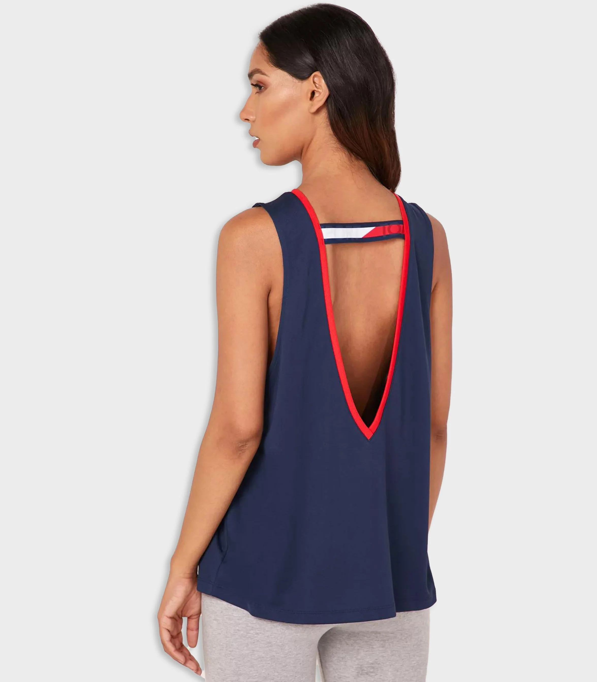 Tommy hilfiger - open back tape tank top - women - Image 7