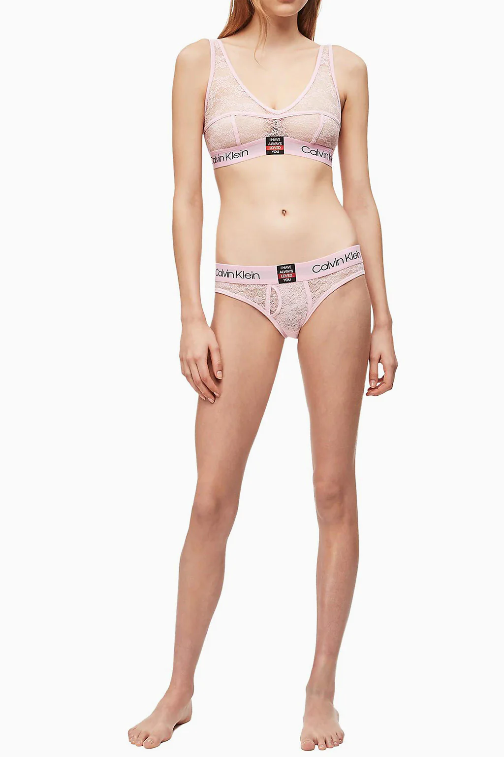 Calvin Klein - Women's Logo Band Lace Training Bralette - Image 4