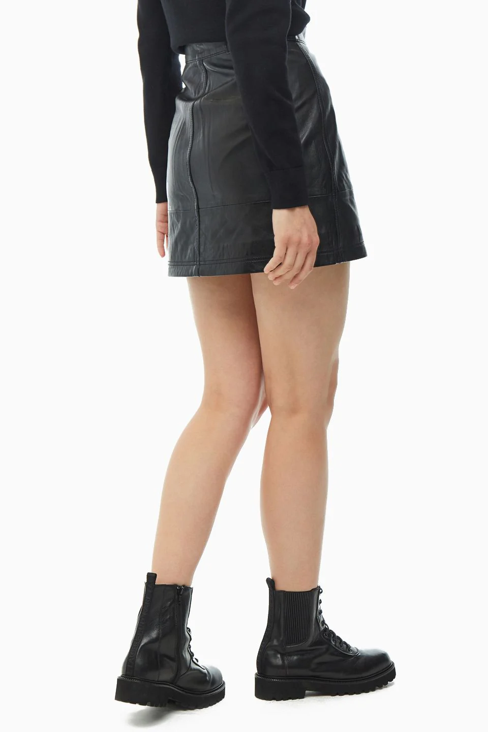 Calvin Klein Jeans - Leather Moto Skirt - Image 4