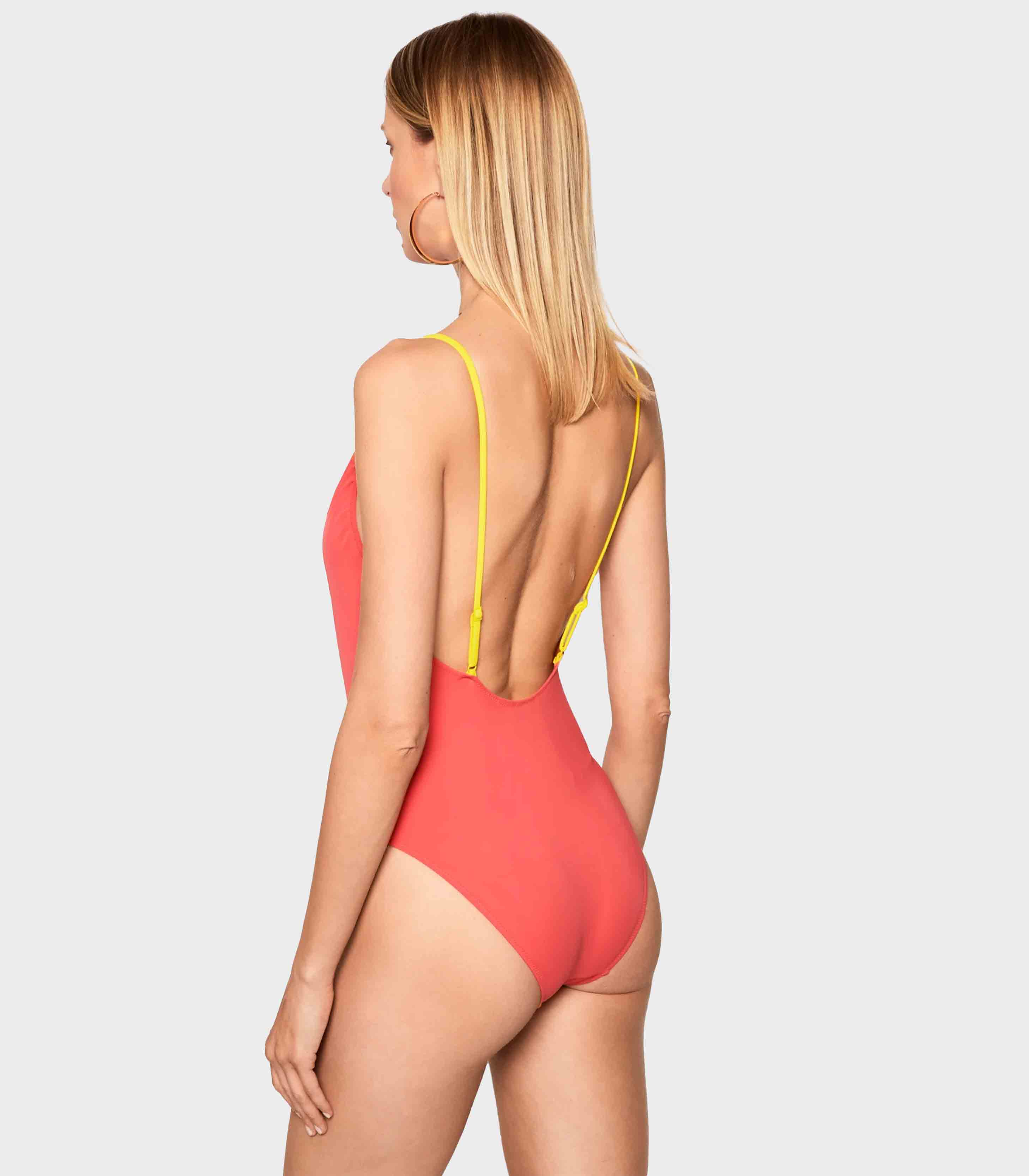 Tommy Hilfiger - Women's High Leg Contrast Trim Logo Swimsuit - Image 4