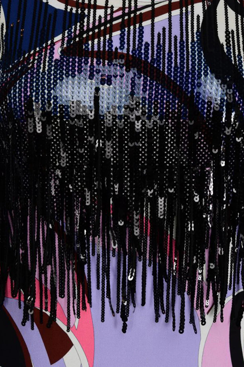 Pucci - Heliconia Print Sequin Fringe Mini Dress - Image 3