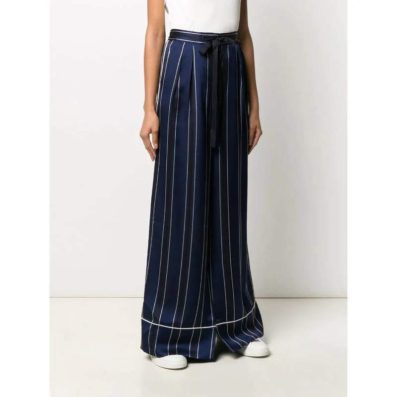 Tommy hilfiger collection - wide leg striped pants - women - Image 4