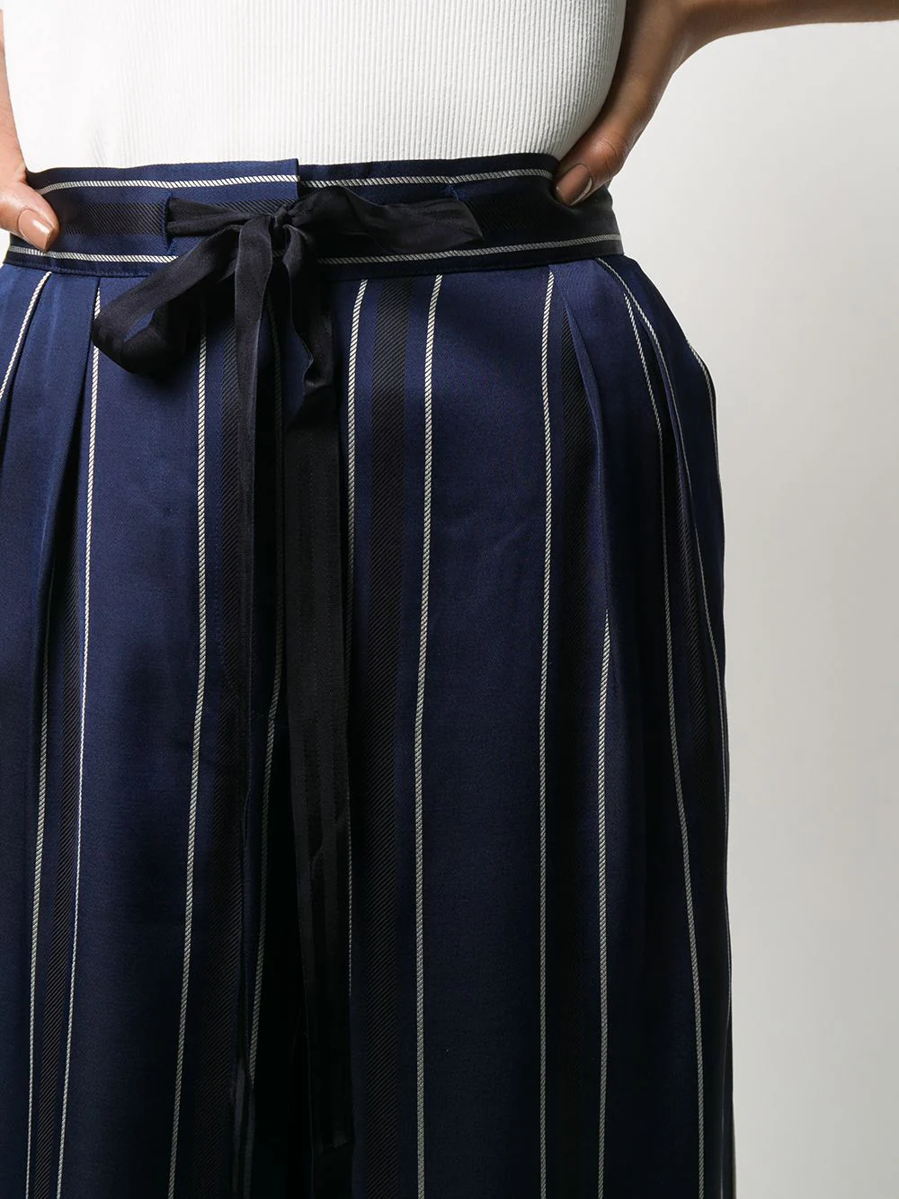 Tommy hilfiger collection - wide leg striped pants - women - Image 5
