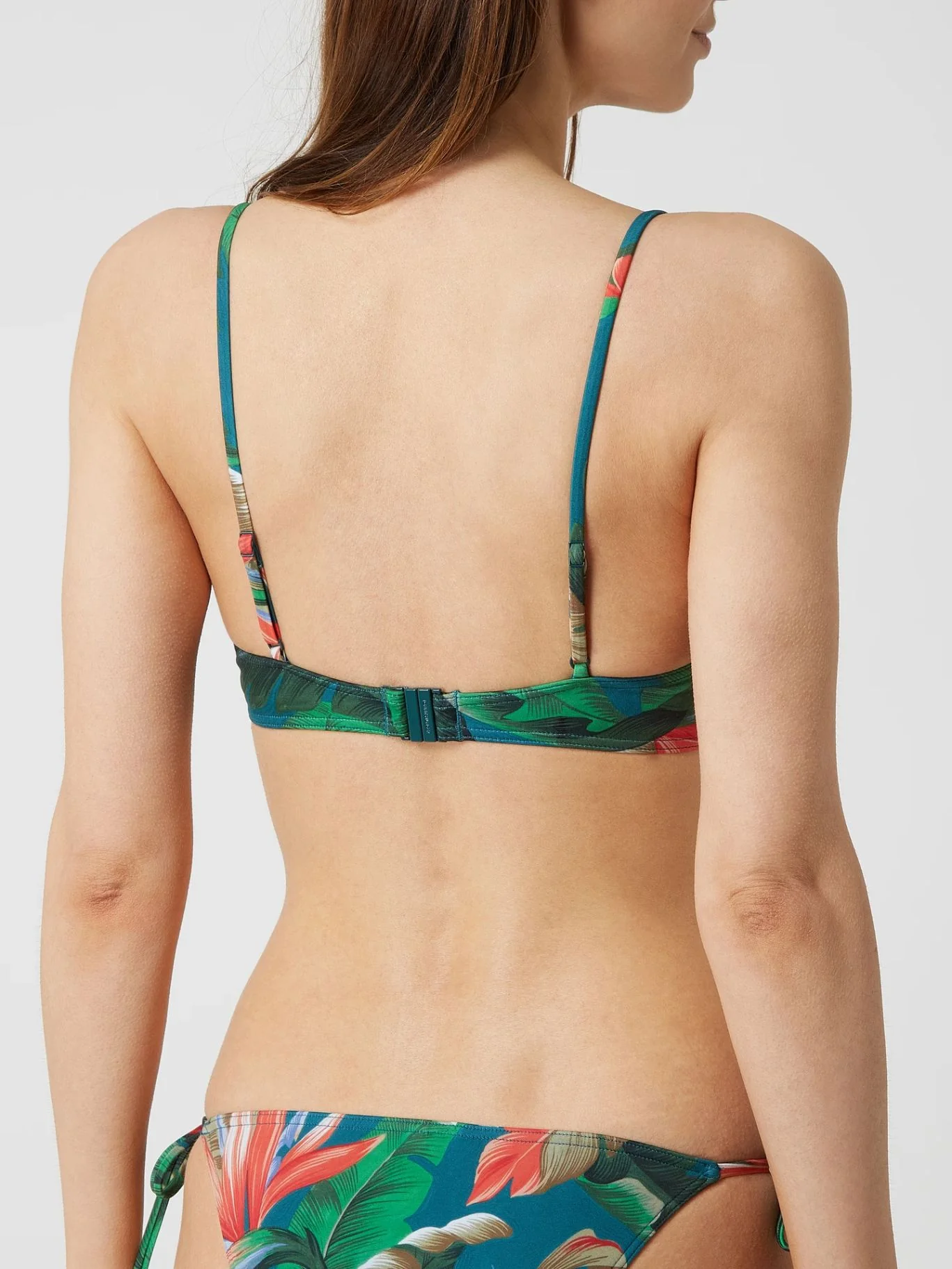 Tommy Hilfiger - Tropical Palm Print Triangle Bikini Top - Image 5