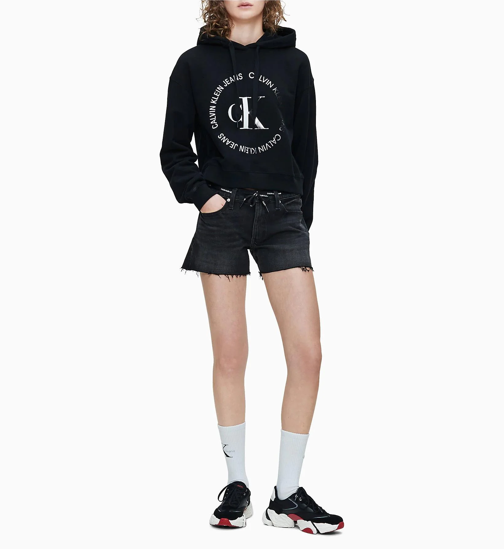 Calvin Klein Jeans - Tie Waist Denim Shorts - Image 2