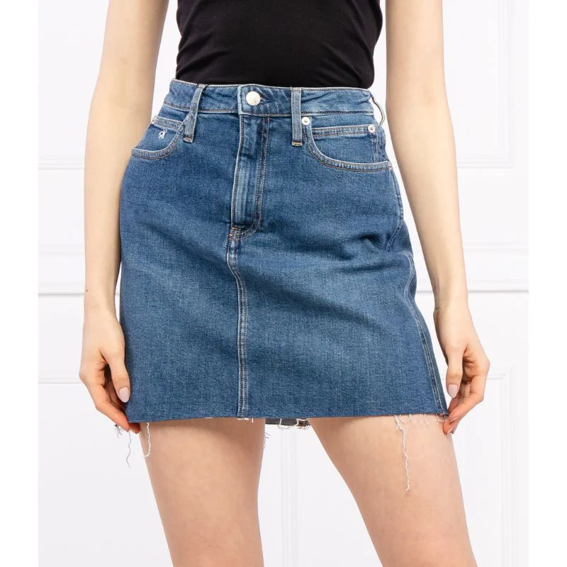 Calvin Klein Jeans - high rise mini skirt - women - Image 3