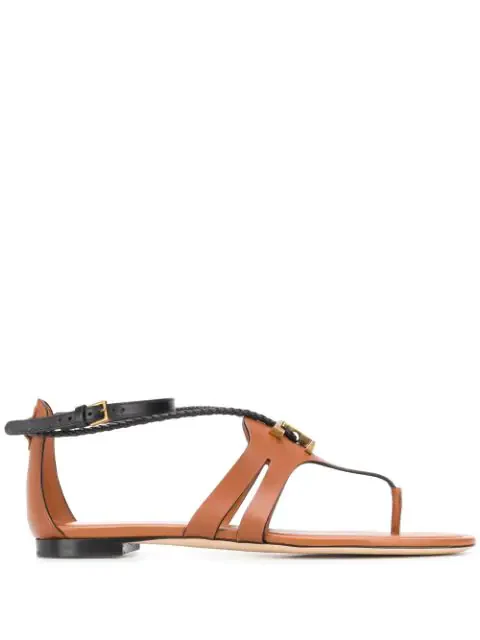 Tod's - Logo Plaque Thong Sandals - Image 3