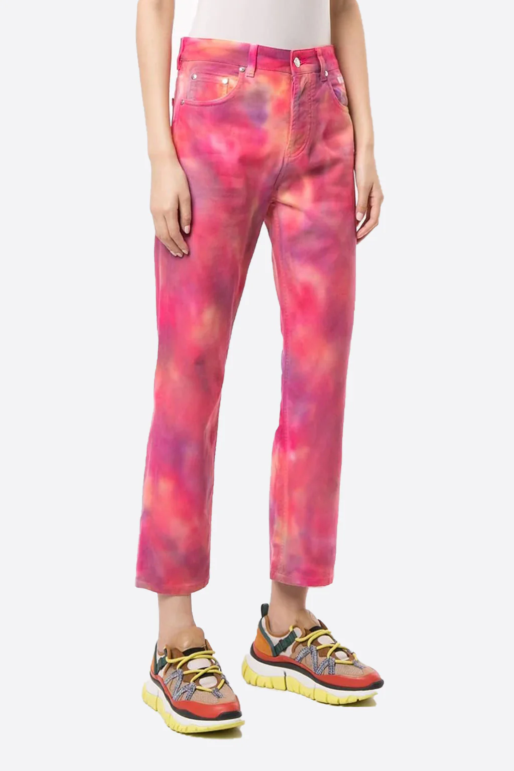 Msgm - Tie-Dye Cropped Jeans - Image 2