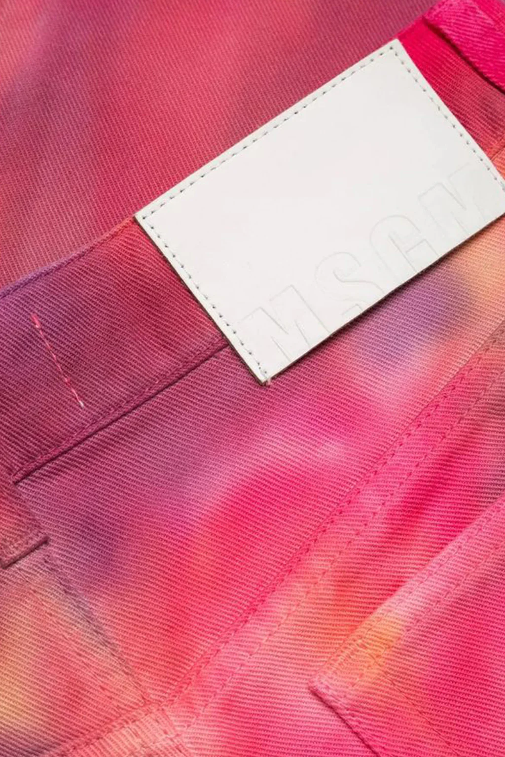 Msgm - Tie-Dye Cropped Jeans - Image 4