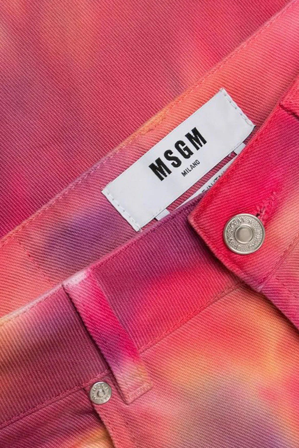 Msgm - Tie-Dye Cropped Jeans - Image 7