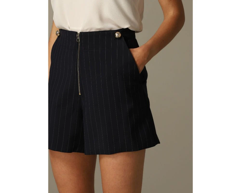 Tommy hilfiger collection - pinstripe crest tailored shorts
 - women - Image 10