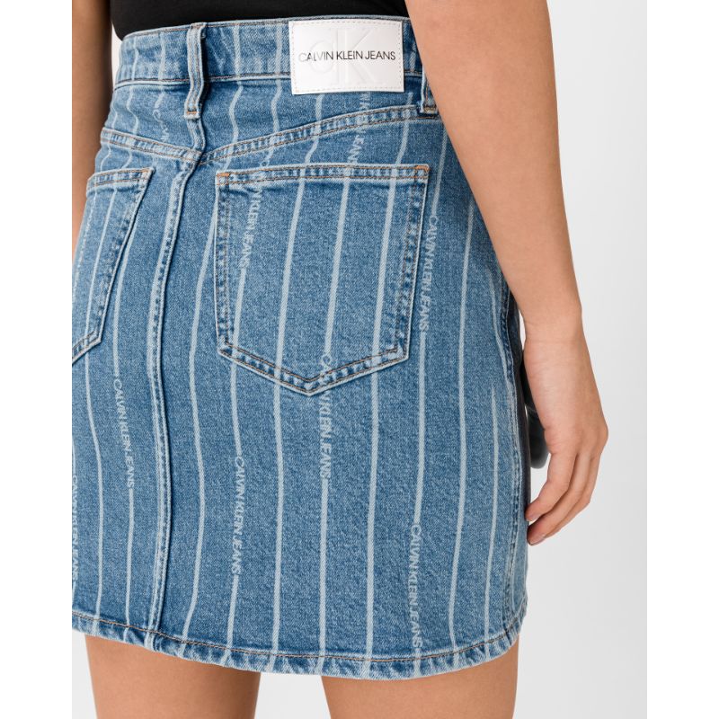 Calvin Klein Jeans - High Rise Denim Mini Skirt - Image 13
