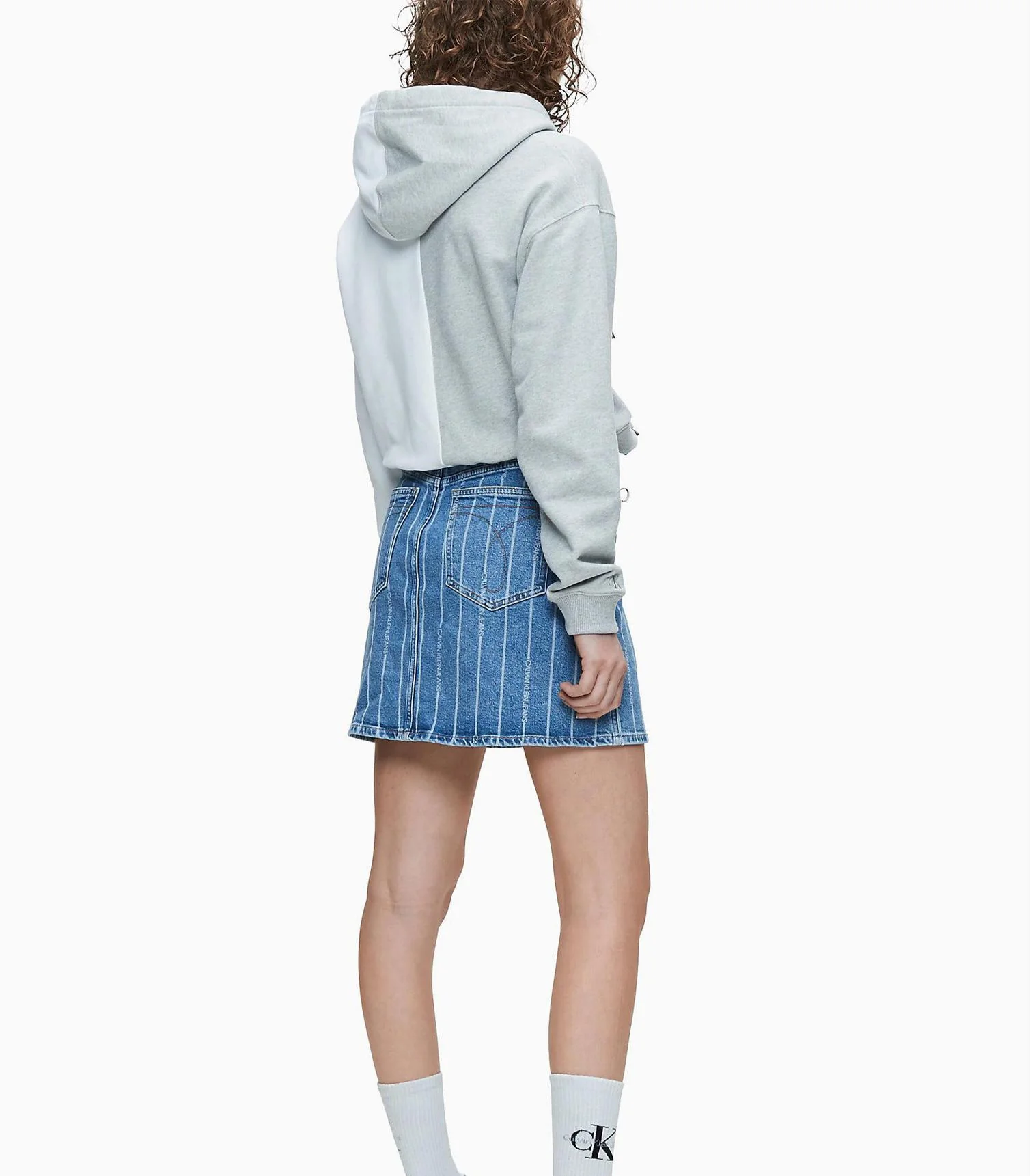 Calvin Klein Jeans - High Rise Denim Mini Skirt - Image 14