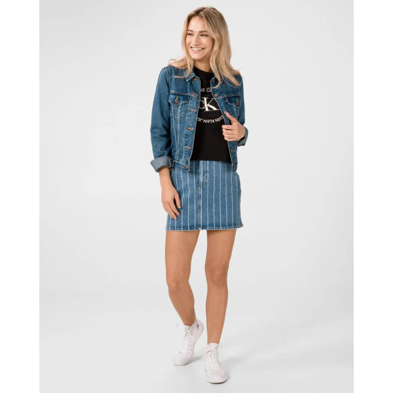 Calvin Klein Jeans - High Rise Denim Mini Skirt - Image 4