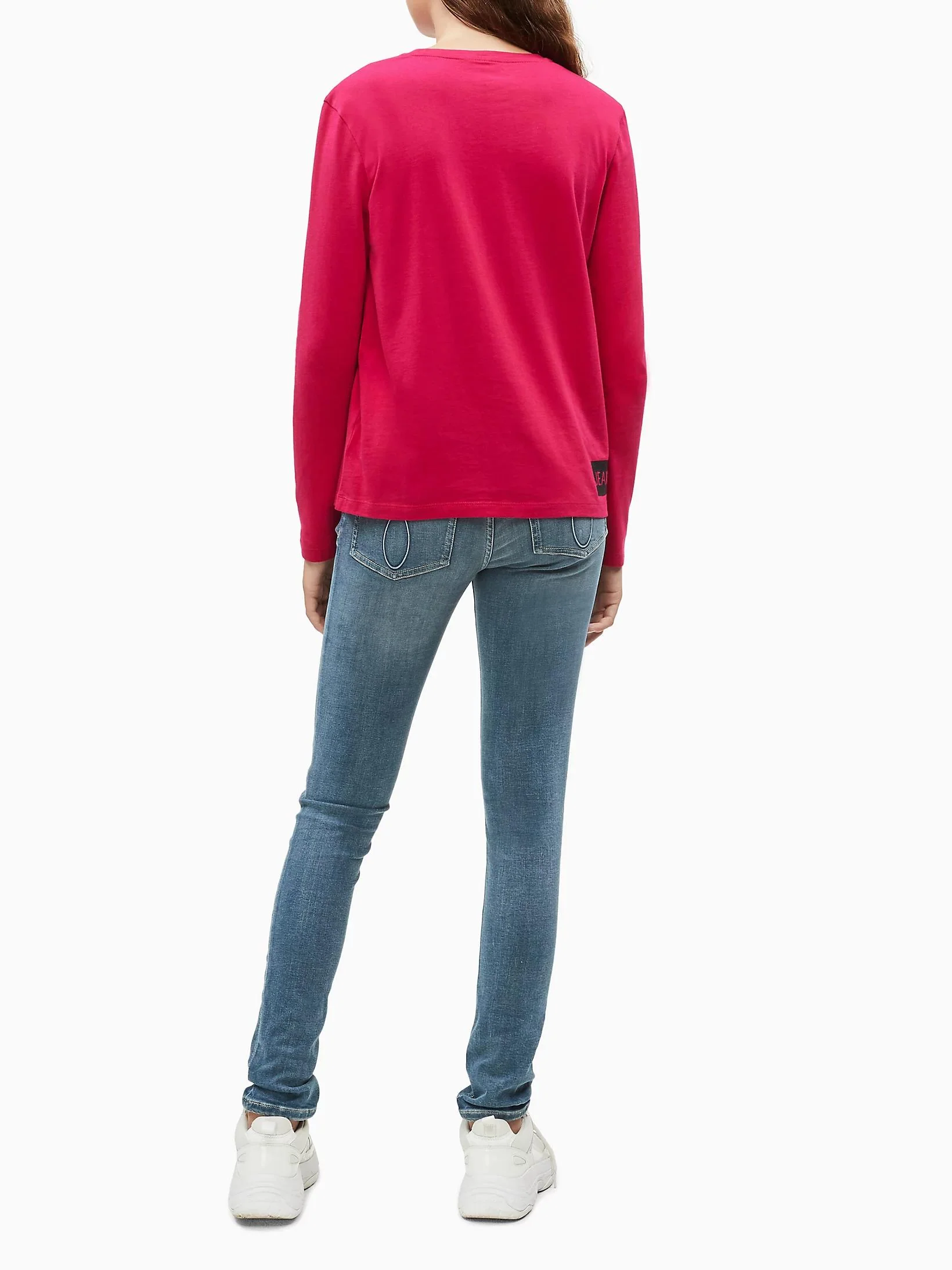 Calvin Klein  - Girls -  Mid Rise Skinny Destructed Jeans - Image 3