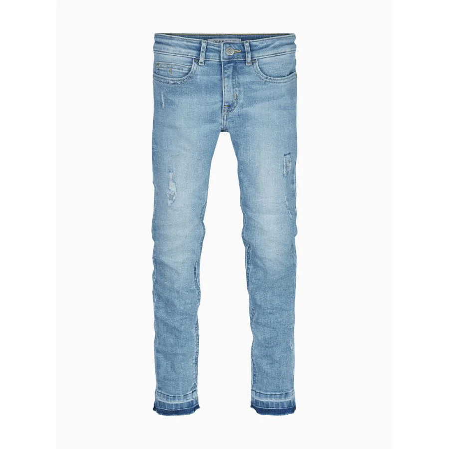 Calvin Klein  - Girls -  Skinny Mr Luster Bl Dst Str Jeans - Image 2