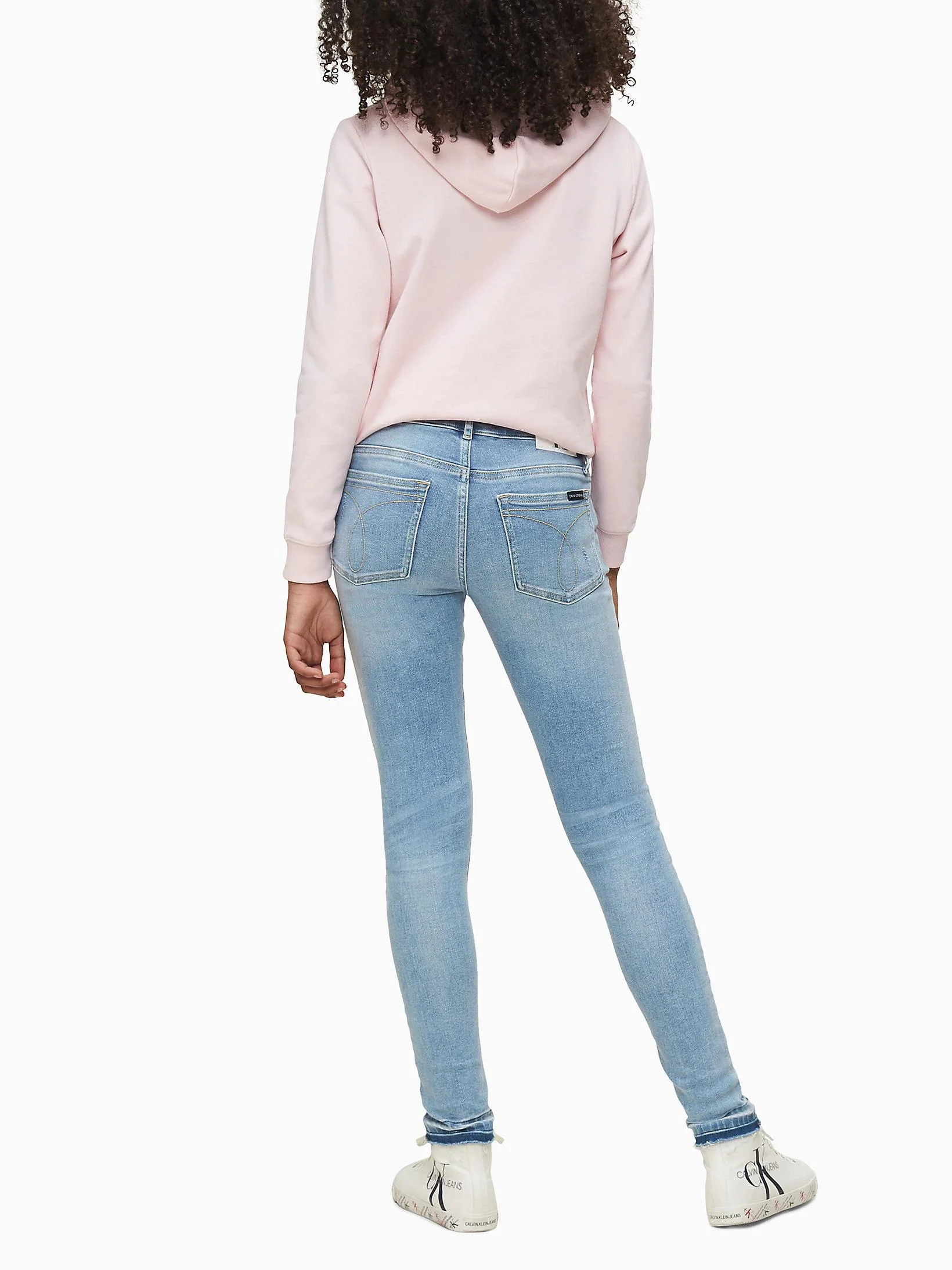 Calvin Klein  - Girls -  Skinny Mr Luster Bl Dst Str Jeans - Image 6