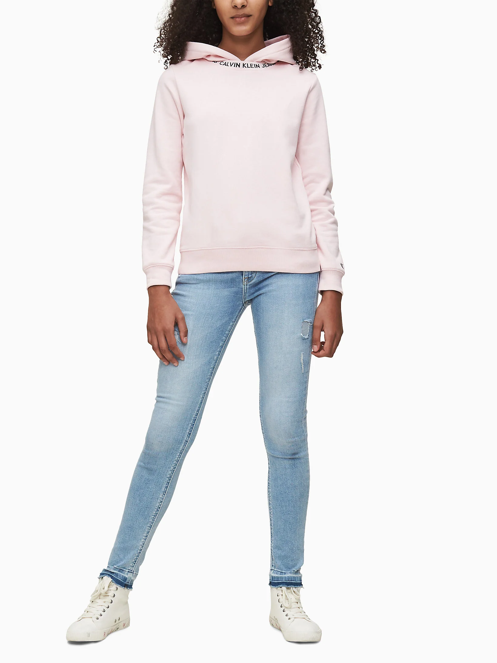 Calvin Klein  - Girls -  Skinny Mr Luster Bl Dst Str Jeans - Image 8