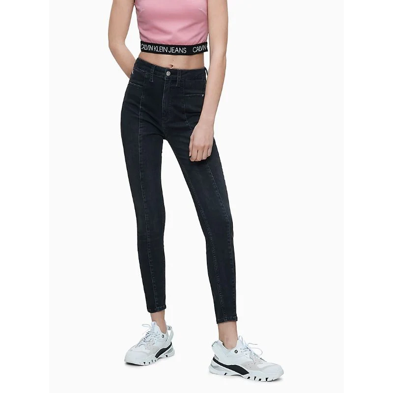 Calvin Klein Jeans - Seamed High Rise Super Skinny Jeans - Image 4