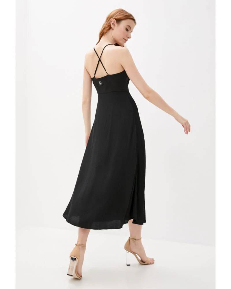Calvin Klein Jeans - Cross Back Maxi Slip Dress - Image 2