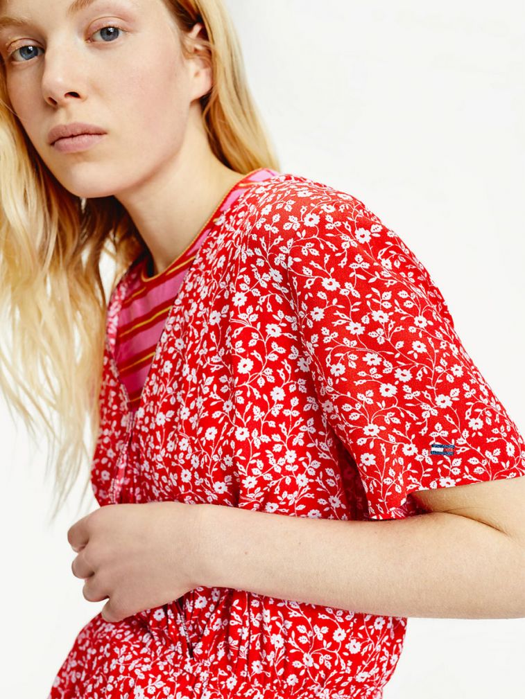 Tommy Hilfiger Jeans - Floral Playsuit Short Sleeves  Regular Fit - Image 3