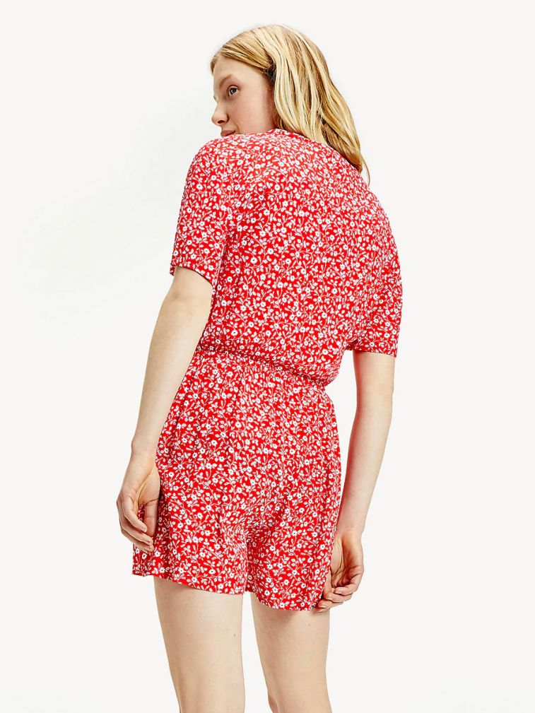 Tommy Hilfiger Jeans - Floral Playsuit Short Sleeves  Regular Fit - Image 4