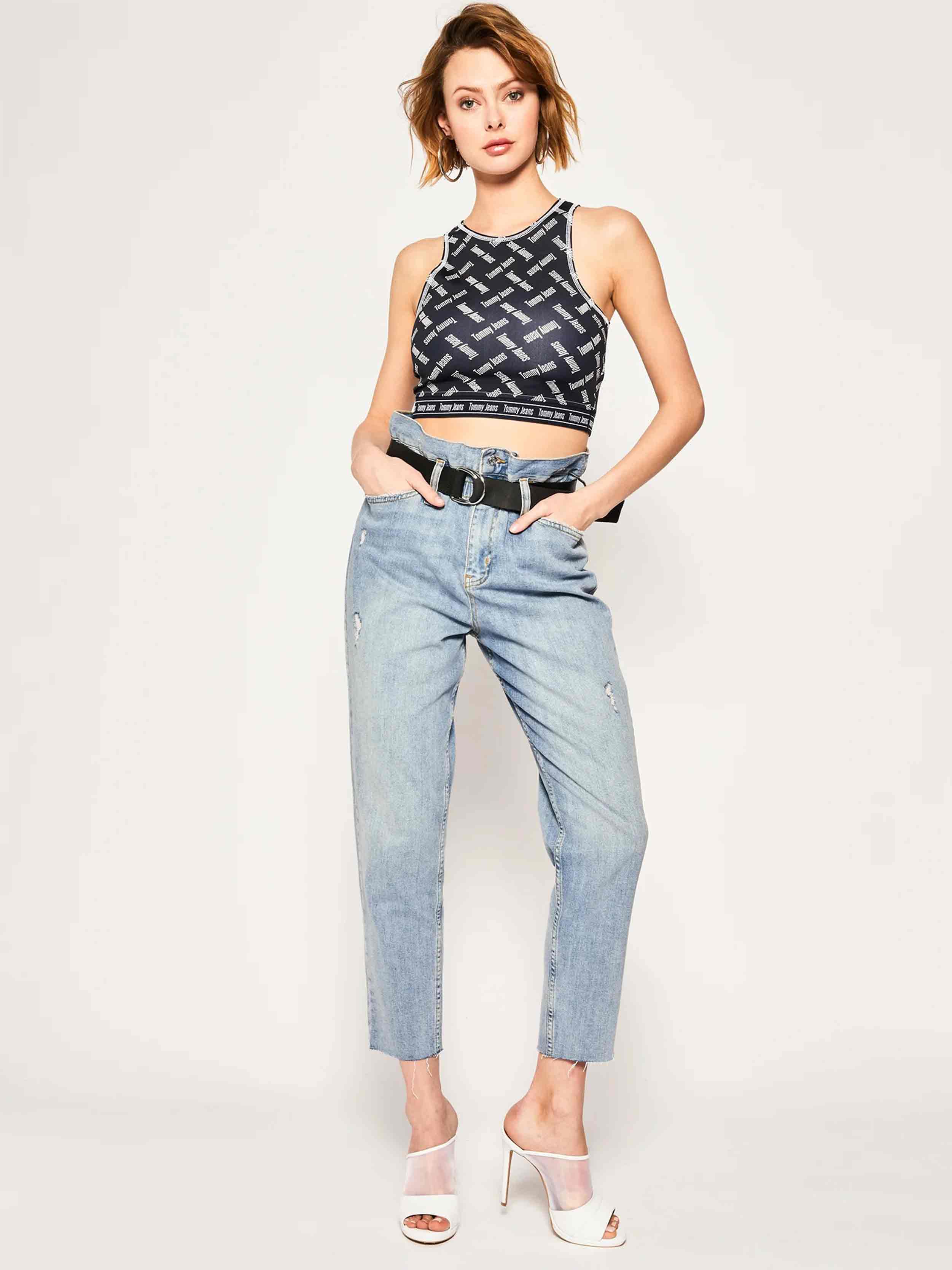 Tommy Hilfiger Jeans - Women's Printed Crop Tank - Image 2