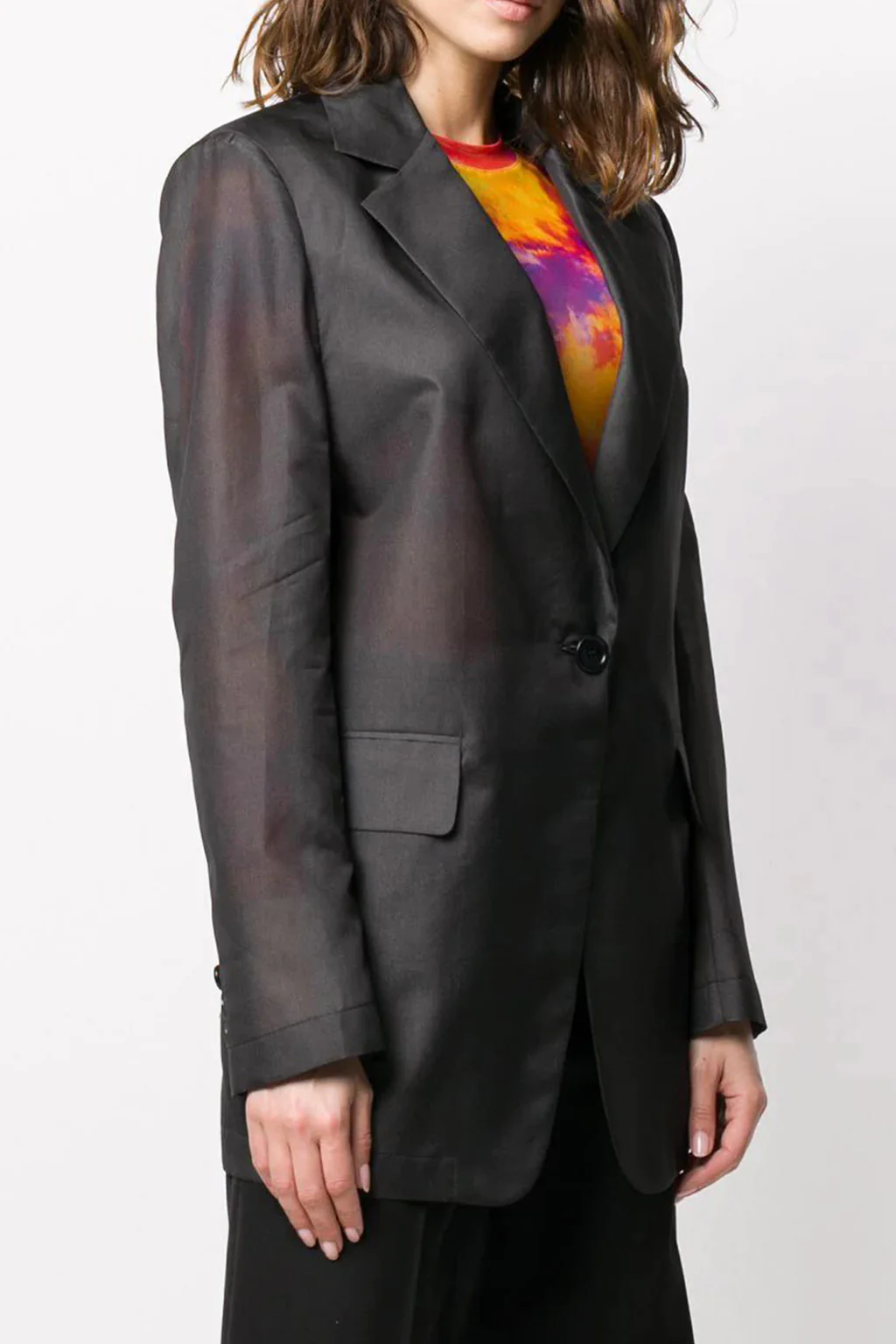 Msgm - Single Breasted Organza Blazer - Image 2