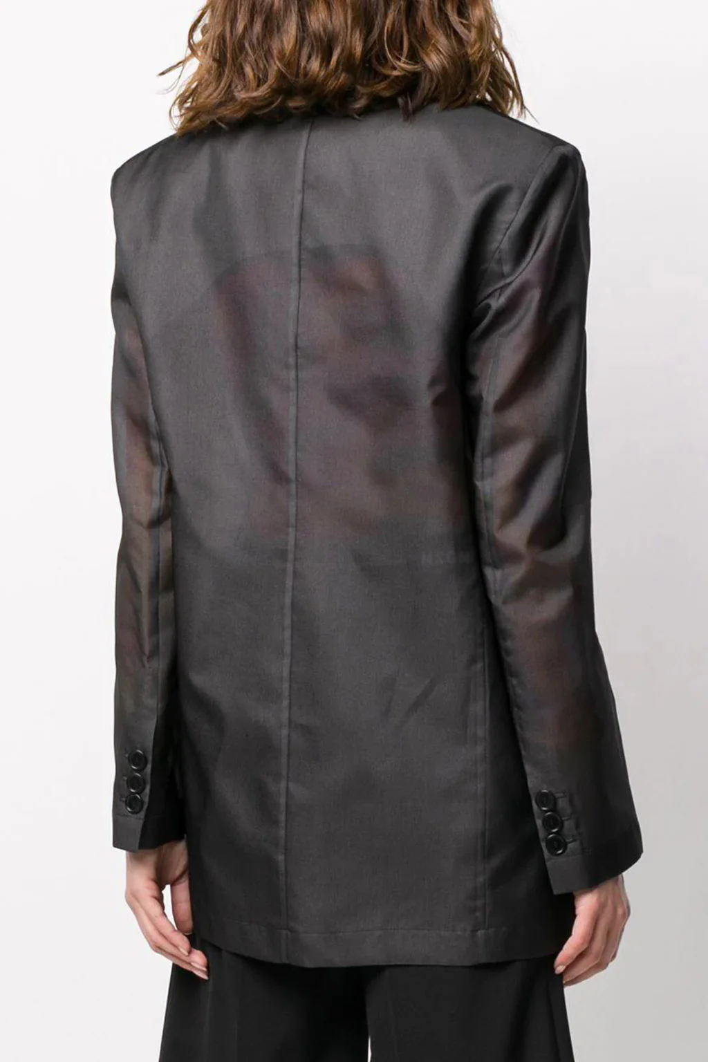 Msgm - Single Breasted Organza Blazer - Image 3