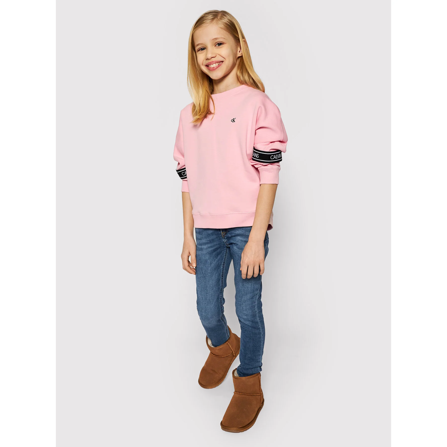 Calvin Klein  - Girls -  Skinny Athletic Fast Blue Jeans - Image 11