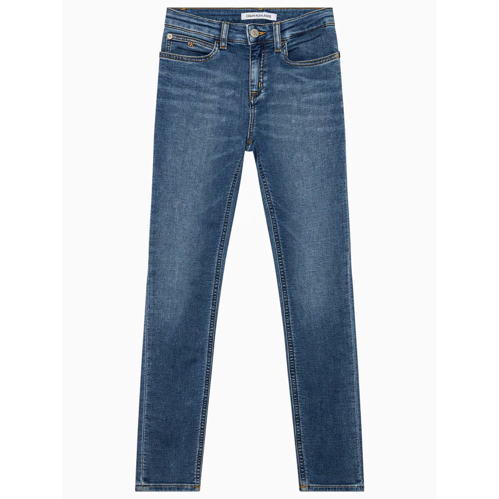 Calvin Klein  - Girls -  Skinny Athletic Fast Blue Jeans - Image 2