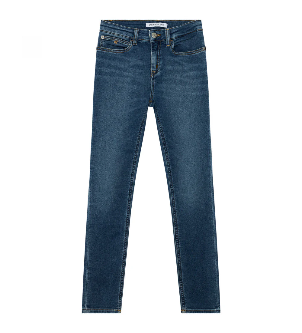 Calvin Klein  - Girls -  Skinny Athletic Fast Blue Jeans - Image 3